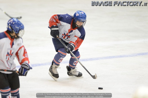 2015-04-12 Torneo di Pinzolo 4594 Aosta-Hockey Milano Rossoblu U12 Michelangelo Romano
